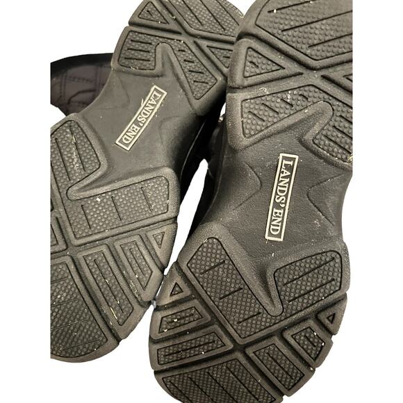 LANDS END Women's Black Quilted Suede All Weather Mid-Calf Zip Boots Size 7.5 B - Picture 11 of 15